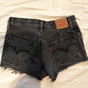 Black 501 Levis Shorts